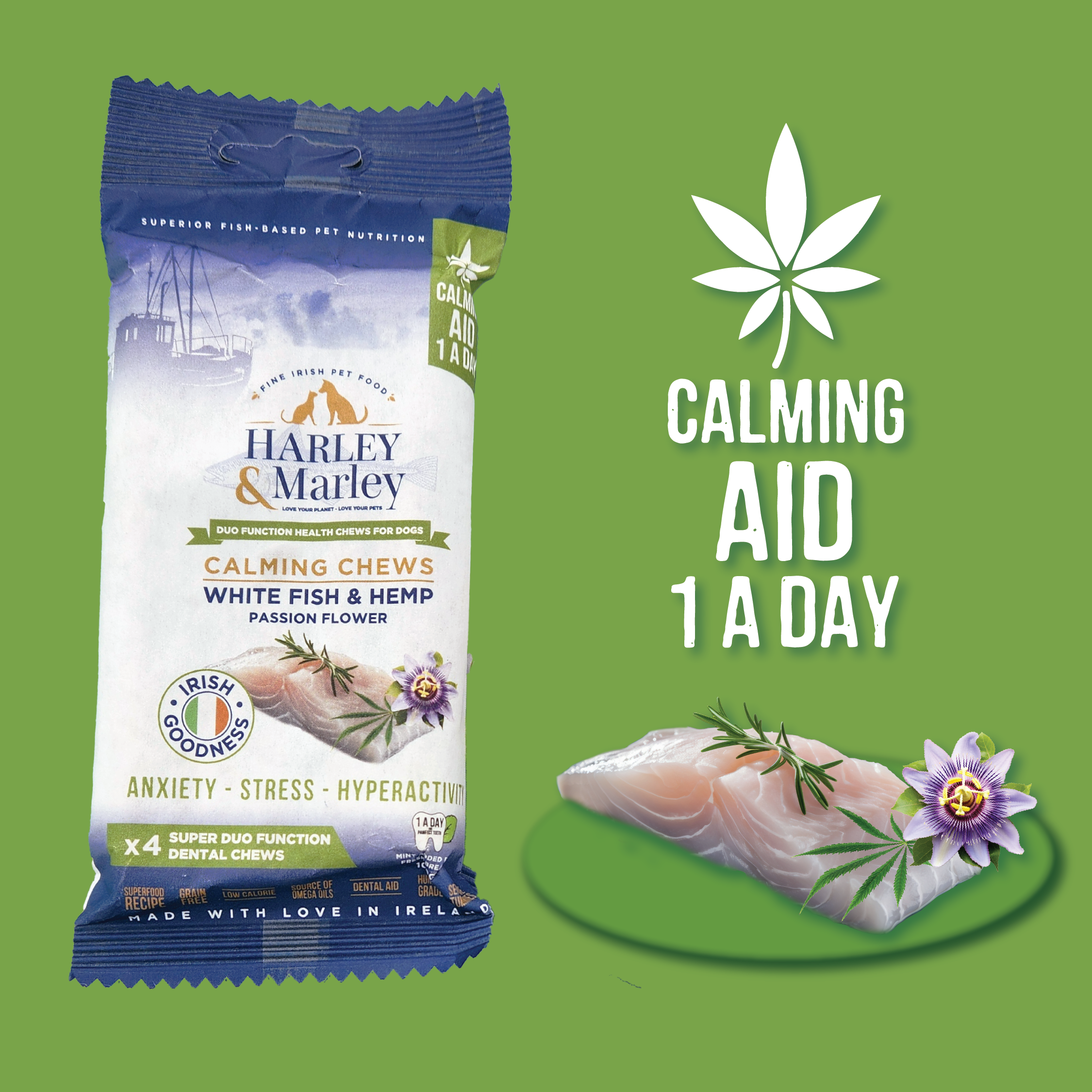 Calming Chews Duo Function Health Chews for Dogs